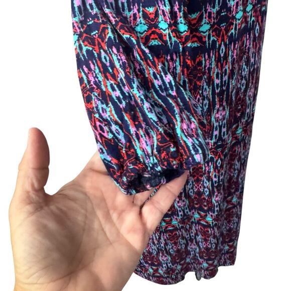 Market & Spruce MAEBY Abstract Long Sleeve Knit Dress NEW Size Medium - Picture 8 of 12